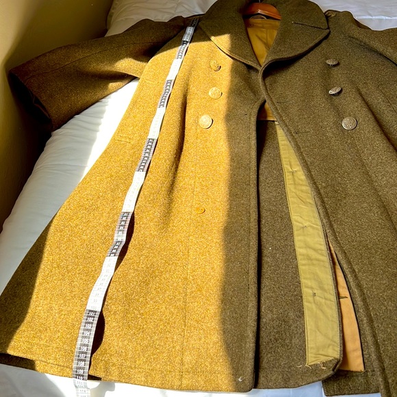 USGI US ARMY WWII TRENCH COAT WOOL OVERCOAT - Picture 14 of 17